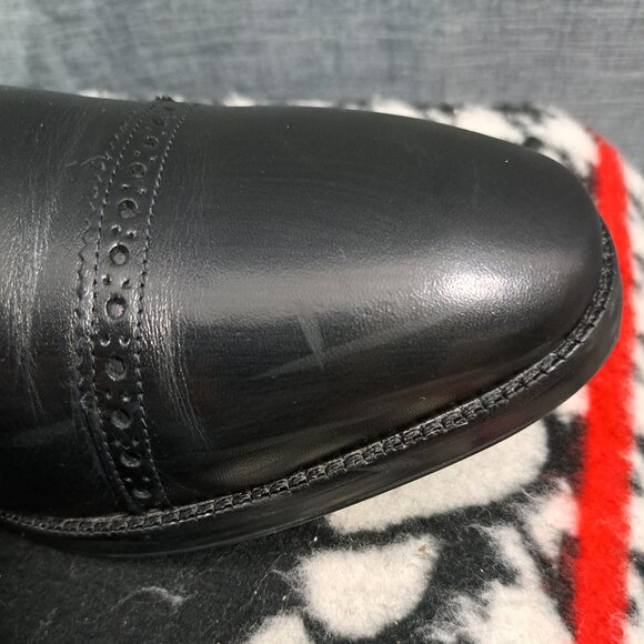 Size 11 Men Cole Haan Grand 360 Black Wingtips Lace Up Waterproof - Picture 14 of 16